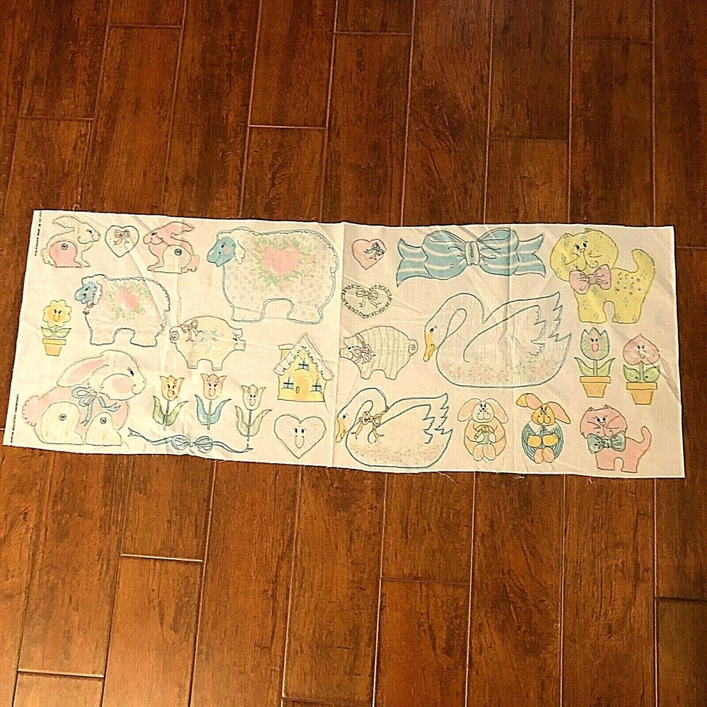 Vintage Cotton Canterbury Atlanta Easter Bunny Craft Applique Jackie Stephens 92 - Picture 3 of 11